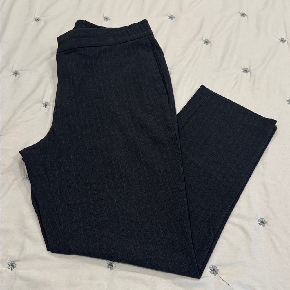 Banana Republic Charcoal Pinstripe Dress Pants
